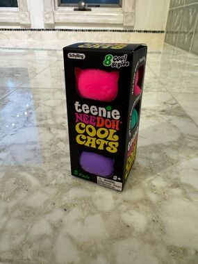 Teenie Needooh Cool Cats 3-Pack - Pink & Purple & Teal